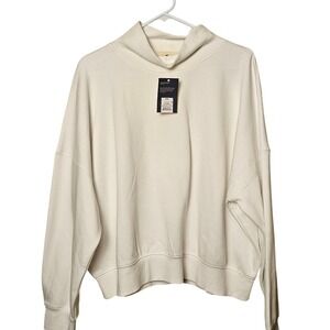 Universal Thread Goods Co. Mock Neck Long Sleeve Sweatshirt White Women XXL NWT